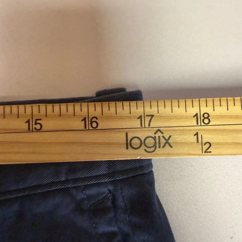 J.Crew Chino Shorts Mens 33 Navy Blue NEW 7 Inch Inseam Stretch Cotton L0923 - Picture 10 of 13